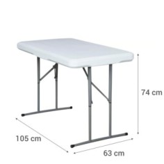 Mesa Plegable Foco C/2 Bancos PVC 2