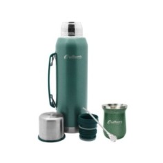 Combo Outdoor Termo, Mate y Bombilla Acero Inox