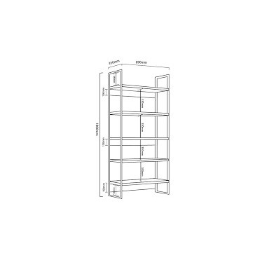 Biblioteca Estanteria Delos DST21