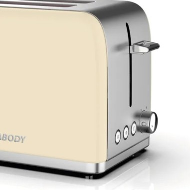 Tostadora Peabody Marfil y Acero