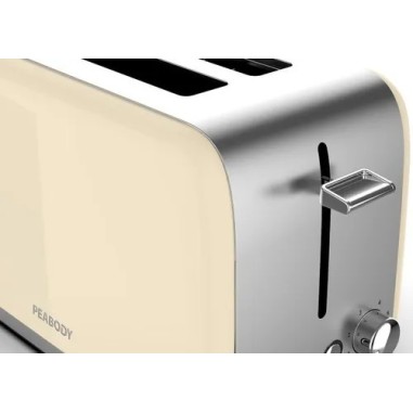 Tostadora Peabody Marfil y Acero