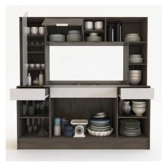 Juego de Cocina Delos DDO01 C/Mesada Acero 2