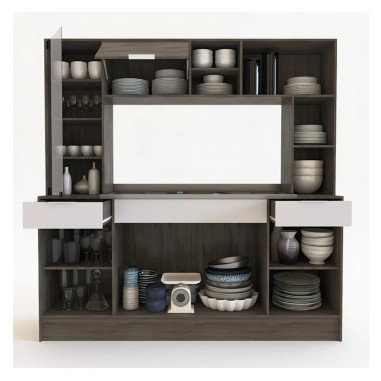 Juego de Cocina Delos DDO01 C/Mesada Acero