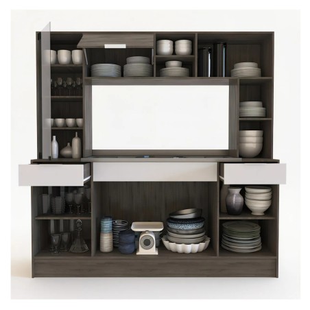 Juego de Cocina Delos DDO01 C/Mesada Acero