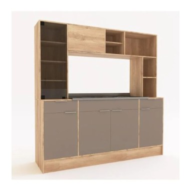 Juego de Cocina Delos DDO01 C/Mesada Acero