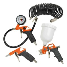 Kit Compresor 4 Piezas Black And Decker Pistola Pintar Hvlp