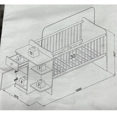 Cuna Bulk 4101 Con Cajonera