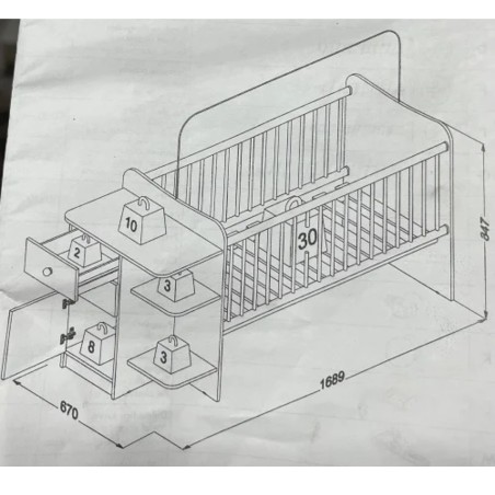 Cuna Bulk 4101 Con Cajonera