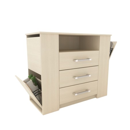 Comoda Delos DL261 3 Cajones C/Zapatero