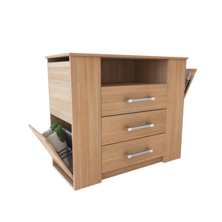 Comoda Delos DL261 3 Cajones C/Zapatero