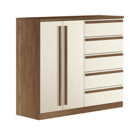 Comoda Otaño Malaga  2 Puertas 5 Cajones