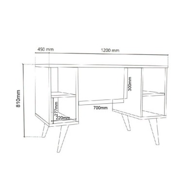 Escritorio Delos DL-891 Escandinavo