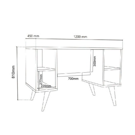 Escritorio Delos DL-891 Escandinavo