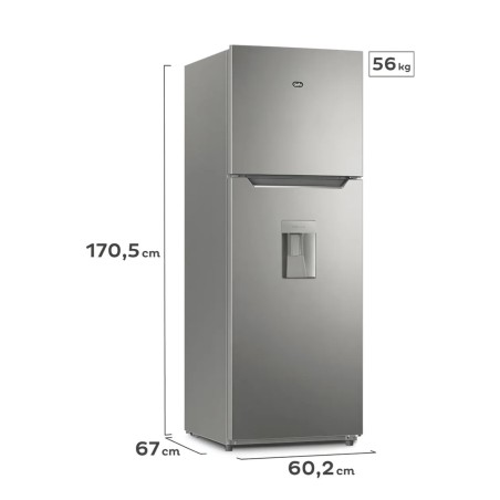 Heladera Gafa HGNW333P 263Lts C/Dispenser No Frost