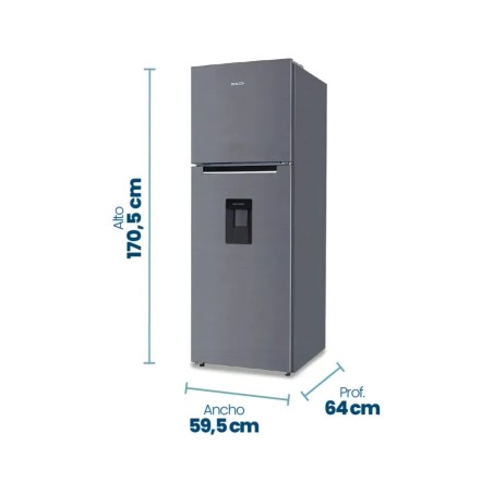 Heladera No Frost Philco PHNT367XD Acero Inoxidable 333L Con Dispenser Clase A