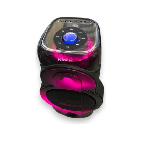 Parlante Portátil Kioto KT120 Crystal Bluetooth 12" 70W RMS + Micrófono Inalámbrico