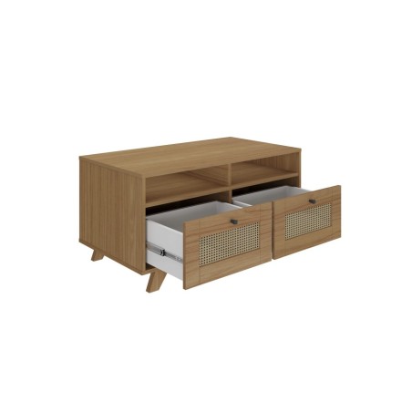 Mesa Ratona Centro Trama Bulk 11155 Roble Con Cajón