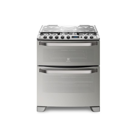 Cocina Electrolux 76DXR de Acero Inoxidable | Doble Horno 5 Hornallas