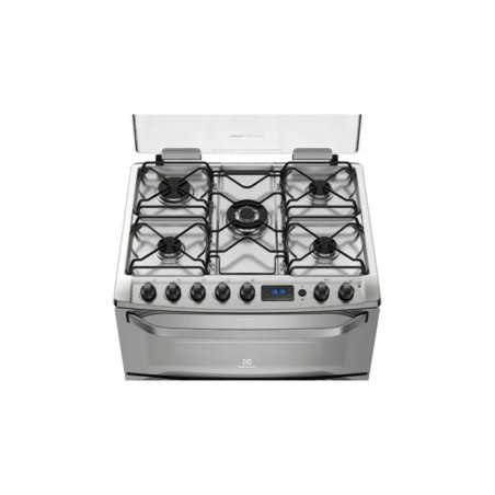 Cocina Electrolux 76DXR de Acero Inoxidable | Doble Horno 5 Hornallas