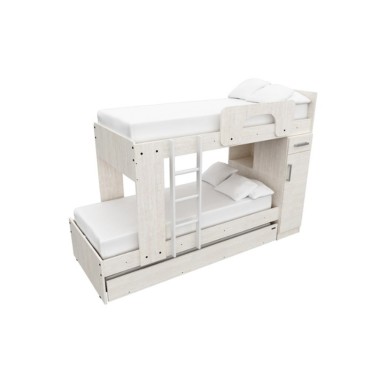 Cama Cucheta Gabinete  Triliche Mosconi 1 Gabinete 1 Cajon