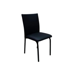 Silla de Caño Dakot Mandra Tapizada en Cuerina 2