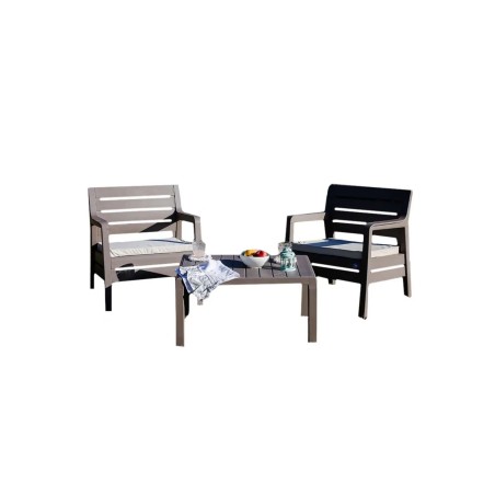 Juego de Jardín Paris | 2 Sillones y Mesa | Protección UV Premium