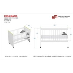 Cuna Mosconi Maria 1.20 2