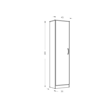 Despensero Organizador Multiuso Ricchezze Arco 1 Puerta 45cm