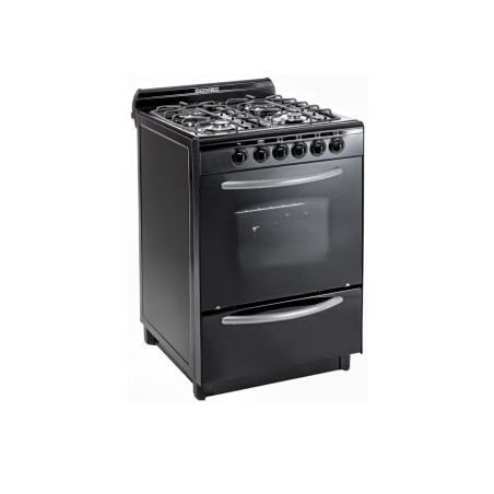 Cocina Domec 61805 CNUPV | Negra 56cm Multigas Símil Fundición