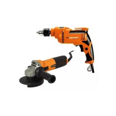 Kit Lüsqtoff KATL8| Amoladora 115mm 720W + Taladro Percutor 13mm 600W  con Maletín