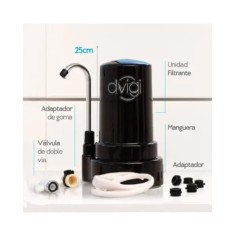 Purificador De Agua Sobre Mesada Dvigi Compact Mini Negro 2