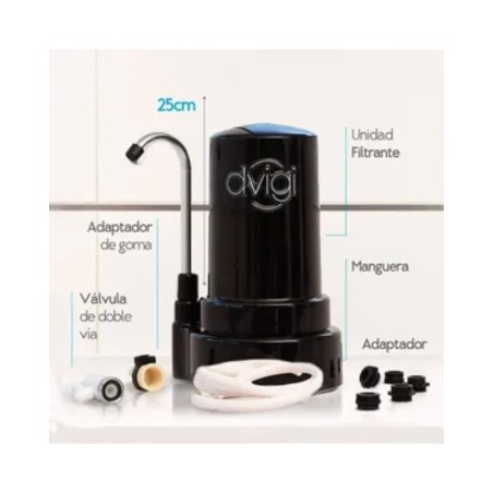Purificador De Agua Sobre Mesada Dvigi Compact Mini Negro