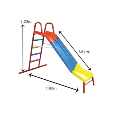 Tobogán Infantil Katib 780 Chico Fibra De Vidrio 4 Escalones