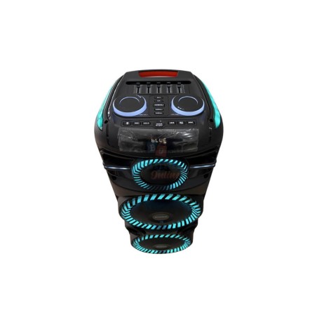 Parlante Kioto TW2200 Torre Doble 12" Bluetooth Karaoke 120W RMS Luces LED