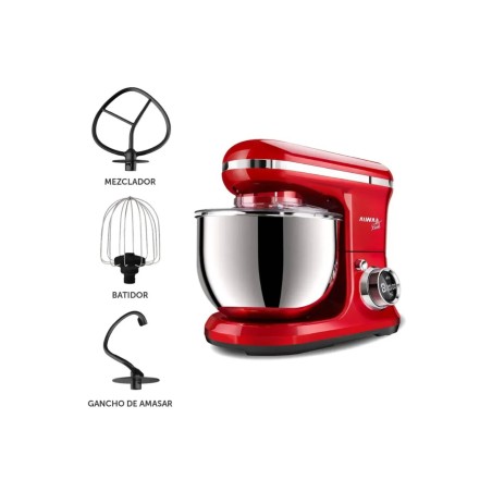 Batidora Planetaria Digital de Pie Aiwa Cook AW-BP528R| Panel Táctil 5.2 Litros