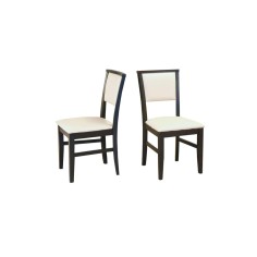 Silla de Comedor Oriental Tauro 204 | Wengue y Blanco
