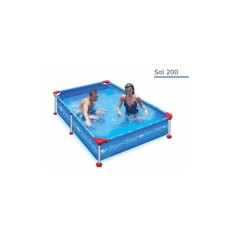 Pileta de Lona Estructural Sol de Verano S-200 Rectangular 1500L 205x147x45 2